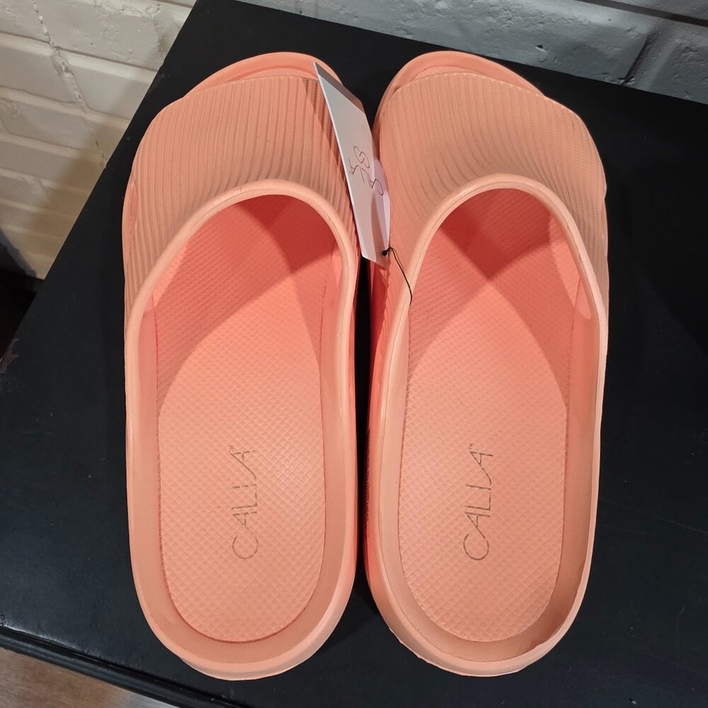 Calia Peach Slides Sz 10 NWT